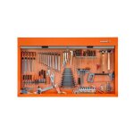 Armoire 1 800 mm avec rideau + kits d'outils multi - usages - 110 pcs - bahco