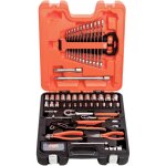 Bahco - jeu de cl�s � douille 81 pcs. 1 / 4' + 1 / 2' avec jeu de cl�s mixtes + pinces