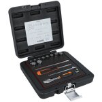 Bahco - jeu de douilles 1 / 4 , profil 12 pans, en pouces, et cliquet - 15 pc / coffret
