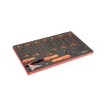 Bahco - module pr servante 40', cl�s m�les 6 pans en t / pieds biche / jauge d'�paisseur - 21p