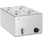 Bain marie - 600 w - 4 gn 1 / 4 - trug tap