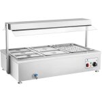 Royal catering - bain marie - 6 gn - avec fixation de viande et robinet de vidange
