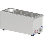 Bain marie professionnel compact � sauce 3 bacs gn 1 / 6 - casselin