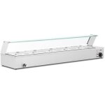Royal catering - bain marie - 2 000 w - 5 gn 1 / 2 - tap drle - protection en verre