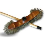 Balai de m�nage demi - t�te garnissage soie grise - a l'unit� - manche bois