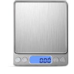 Balance de cuisine �lectronique de haute pr�cision 2000g / 1g avec �cran lcd r�tro�clair�, 6 unit�s et ...