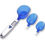 Balance de cuisine num�rique avec 3 cuill�res � mesurer pesant et ingr�dient liquide sec th� au lait ...
