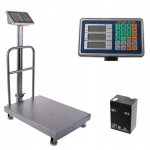 Balance d'entrep�t 300 kg avec support de sac 50 x 40 cm � partir de 10 g, �cran lcd, batterie