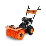 Balayeuse dneigeuse thermique fuxtec fx - km196 - avec brosse de balayage, sans embout optionnel