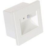 Ledkia - balise murale led 1. 5w encastrable avec dtecteur pir et crpusculaire bark blanche 4000k blanc ...