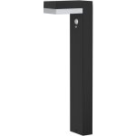 Balise solaire avec d�tecteur cenova noir aluminium h50cm