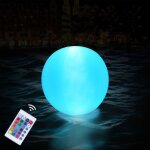Ballon de plage gonflable lumineux, ip68 boules led plage 16 couleurs et 3 modes boule lumineuse piscine ...