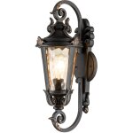 Baltimore - lanterne murale ext�rieure � 1 lumi�re, bronze vieilli, ip44, e27 - elstead