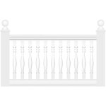 Balustrade garde - corps en plastique pu - résistant, antichoc, léger parfait: balustre m1011 long Balustrade garde - corps en plastique pu - résistant, antichoc, léger parfait: balustre m1011 long