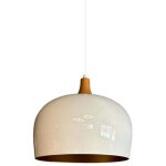 Bamyum - t�te de lit champignon invers�e en bois blanc, lustre simple en m�tal, lampe de salon, cuisine, ...