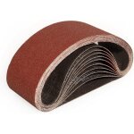 Bandes abrasifs 100x610 mm - 12 pi�ces de 80 grain bande ponceuse pour pon�age et polissage avec ponceuse ...