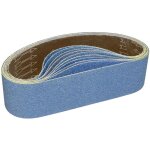 Bande abrasive 100 x 915 mm - 2 x grains 40 jeu de bande poncage en zircone pour le pon�age � sec et ...