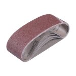 Bandes abrasives 50x686 mm - 5 pi�ces de bandes abrasives grain 80 pour le pon�age et le polissage � ...