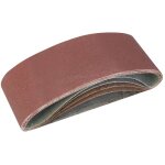 Lot de 5 bandes abrasives 75 x 457 mm grains assortis silverline 760354
