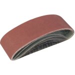 Bandes abrasives, 75 x 533 mm - 5 pcs grains : 40, 60, 2 x 80 et 120