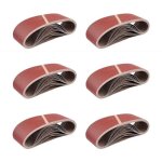 Bande abrasive 75 x 533 mm, bandes abrasives mixte pour ponceuses � bande, grains 40 / 60 / 80 / 120 ...