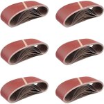 [jamais utilis�] bandes abrasives en tissu 25 pi�ces 75 x 533 mm mixpack (5 x grain 40 / 60 / 80 / 120 ...