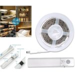 Bande led avec d�tecteur de mouvement lumi�re blanche 6000k 1mt lit armoires