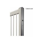 Locinox - bandeau de finition 2m en alu pour portails coulissants pour ventouse magunit - 2500 / noir ...