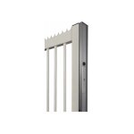 Locinox - bandeau de finition 2m en alu pour portails coulissants pour ventousemagunit - 2500 / argent ...