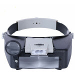 Bandeau loupe horloger mains libres loupe avec lumi�re casque loupe grossissante avec led lumi�re, pour ...