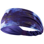 Bandeau de sport d�grad� bleu pour yoga, fitness, running et cyclisme - absorption de transpiration et ...