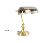 Banker - lampe de notaire - 1 lumière - l 265 mm - noir et or - classique / antique - éclairage intérieur ... Banker - lampe de notaire - 1 lumière - l 265 mm - noir et or - classique / antique - éclairage intérieur ...