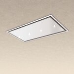 Baraldi - hotte gea flat cm. 120x60 ? blanc spot light - 800 m3 / h