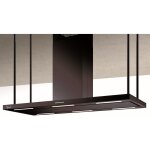 Baraldi - hotte elea centrale cm. 176x60 chemin�e centrale - noire - 900 m3 / h