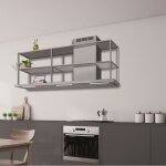 Baraldi - hotte elea parete cm. 120x60, chemin�e droite - inox - 800 m3 / h