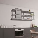 Hotte elea parete cm. 120x60, chemin�e gauche - acier inoxydable - 800 m3 / h