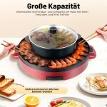 Barbecue cor�en hot pot electrique appareil fondue chinoise et barbecue cor�en �lectrique de table 220v ...