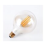 Ampoule led globe � filament e27 g125 - 8w - blanc chaud