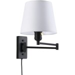 Barcelona led - applique murale avec bras articulé et prise 'clark' - e27 - noir Barcelona led - applique murale avec bras articulé et prise 'clark' - e27 - noir