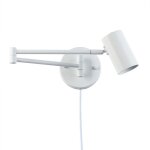 Barcelona led - applique murale extensible 'lisa' avec prise - e27 g45 - blanc Barcelona led - applique murale extensible 'lisa' avec prise - e27 g45 - blanc