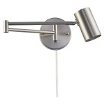 Barcelona led - applique murale extensible 'lisa' avec prise - e27 g45 - chromé Barcelona led - applique murale extensible 'lisa' avec prise - e27 g45 - chromé
