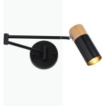 Barcelona led - applique murale scandinave extensible 'logan' - e27 g45 - noir