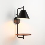 Barcelona led - applique murale avec tablette 'bilon' - e27