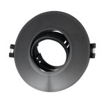 Barcelona led - collerette ronde orientable pour spot gu10 / mr16 �110mm - noir mat