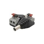 Connecteur jack rca mle pour ruban led