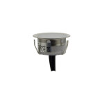 Kit 6 spots led encastrables au sol �40x20mm 0, 4w 12v - dc ip67 - blanc chaud