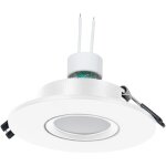 Kit collerette spot encastrable Ø110mm (blanc) + ampoule gu10 - blanc froid Kit collerette spot encastrable Ø110mm (blanc) + ampoule gu10 - blanc froid