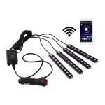 Kit de voiture led rgb 12v - contrle depuis le mobile par