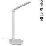 Lampe de bureau led avec usb - dimmable - cct - 4w - blanc