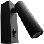 Liseuse murale 2w - rglable - puce cree - noir